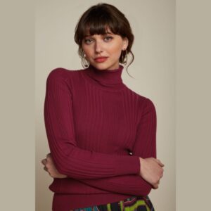 Rib rollneck - Cabernet red - King Louie