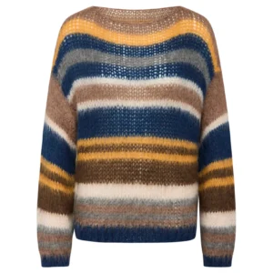 Adona knit - Brown & Blue- La Róuge