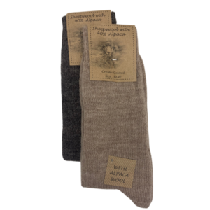 Alpaka sokker - Brun/mørkebrun