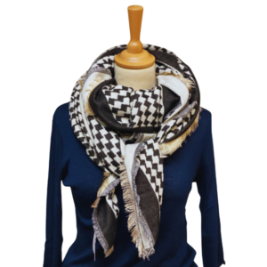 Okai lux scarf - Black - Qnuz accessories