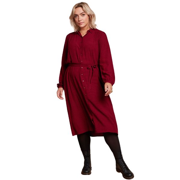 Carina Dress Piper - Carbenet red - King Louie