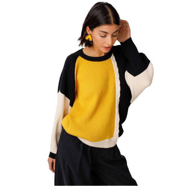 Balene sweater - Gul - SKFK