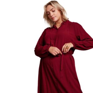 Carina Dress Piper - Carbenet red - King Louie