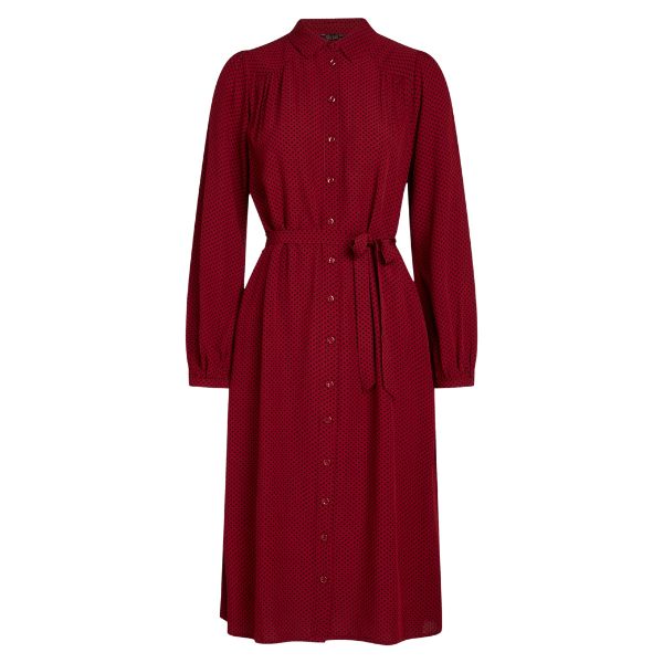 Carina Dress Piper - Carbenet red - King Louie