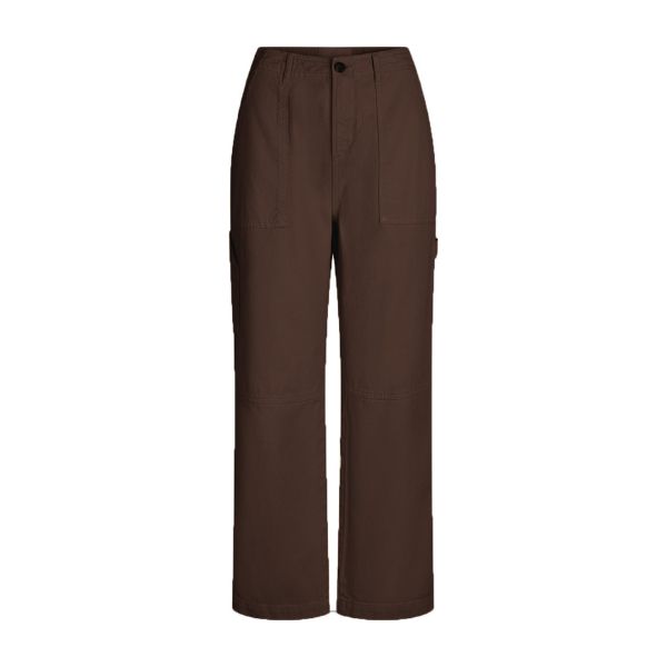 Louise worker pants - Dark Brown - La Róuge