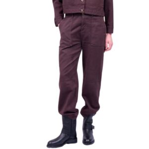 Louise worker pants - Dark Brown - La Róuge