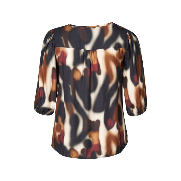 Sanni bluse - Bordeaux print - Pont neuf