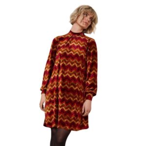 Sandy dress penny - Cabernet red - King Louie