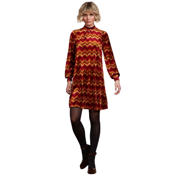 Sandy dress penny - Cabernet red - King Louie