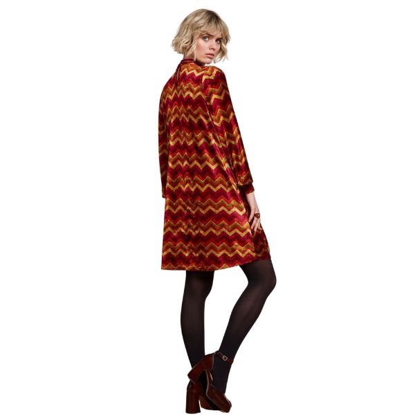 Sandy dress penny - Cabernet red - King Louie