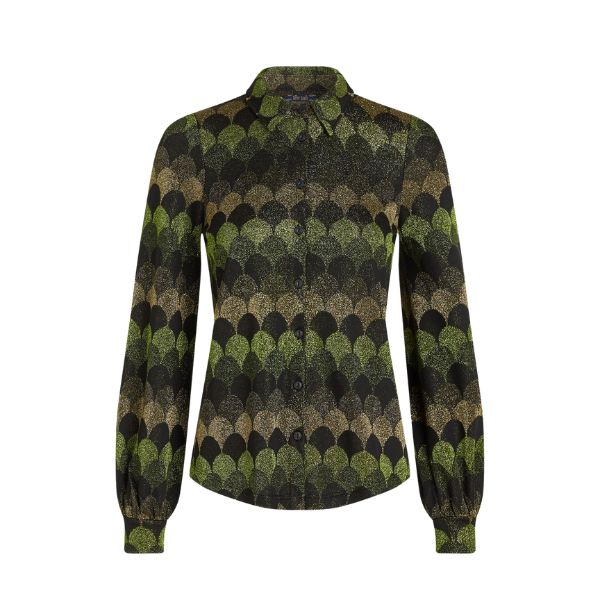 Maisie Blouise Jacquard - Glimmer Green - King Louie